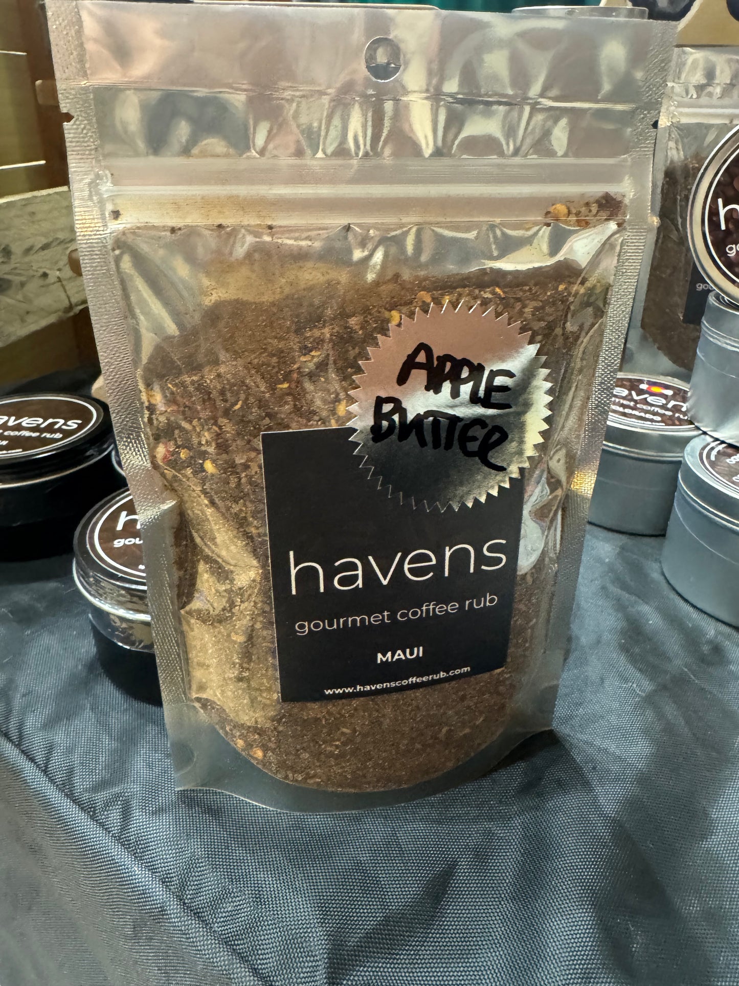 Apple Butterscotch Sweet Half Pound Havens Gourmet Coffee Rub