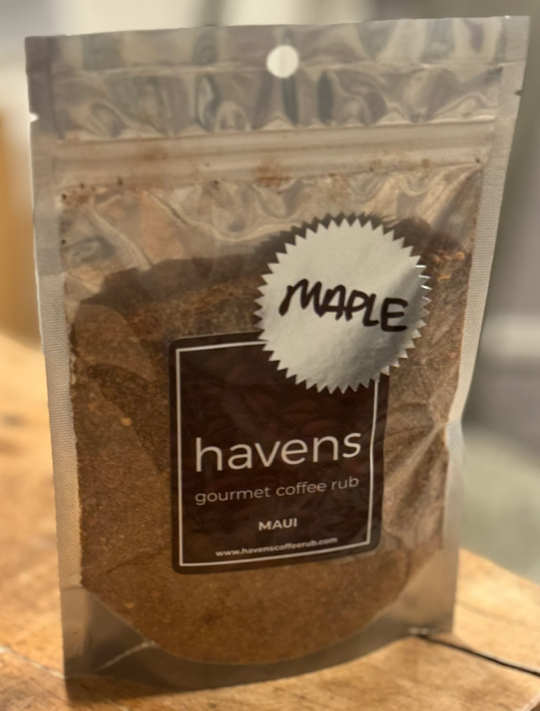 Limited Offer! Set of 3 Maple/Spicy/Sticky Heat Havens Coffee Rub, 6 oz each