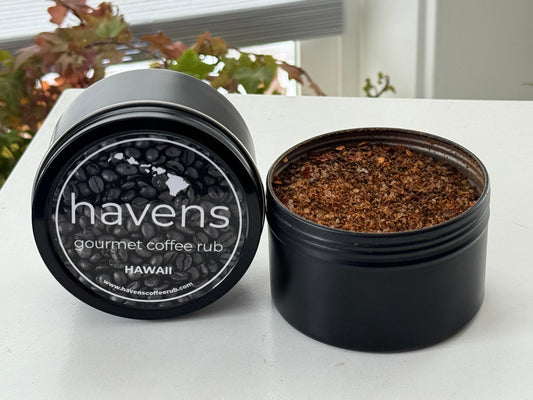 Set of 3 Havens Hawaii Coffee Rub 5 oz Tins