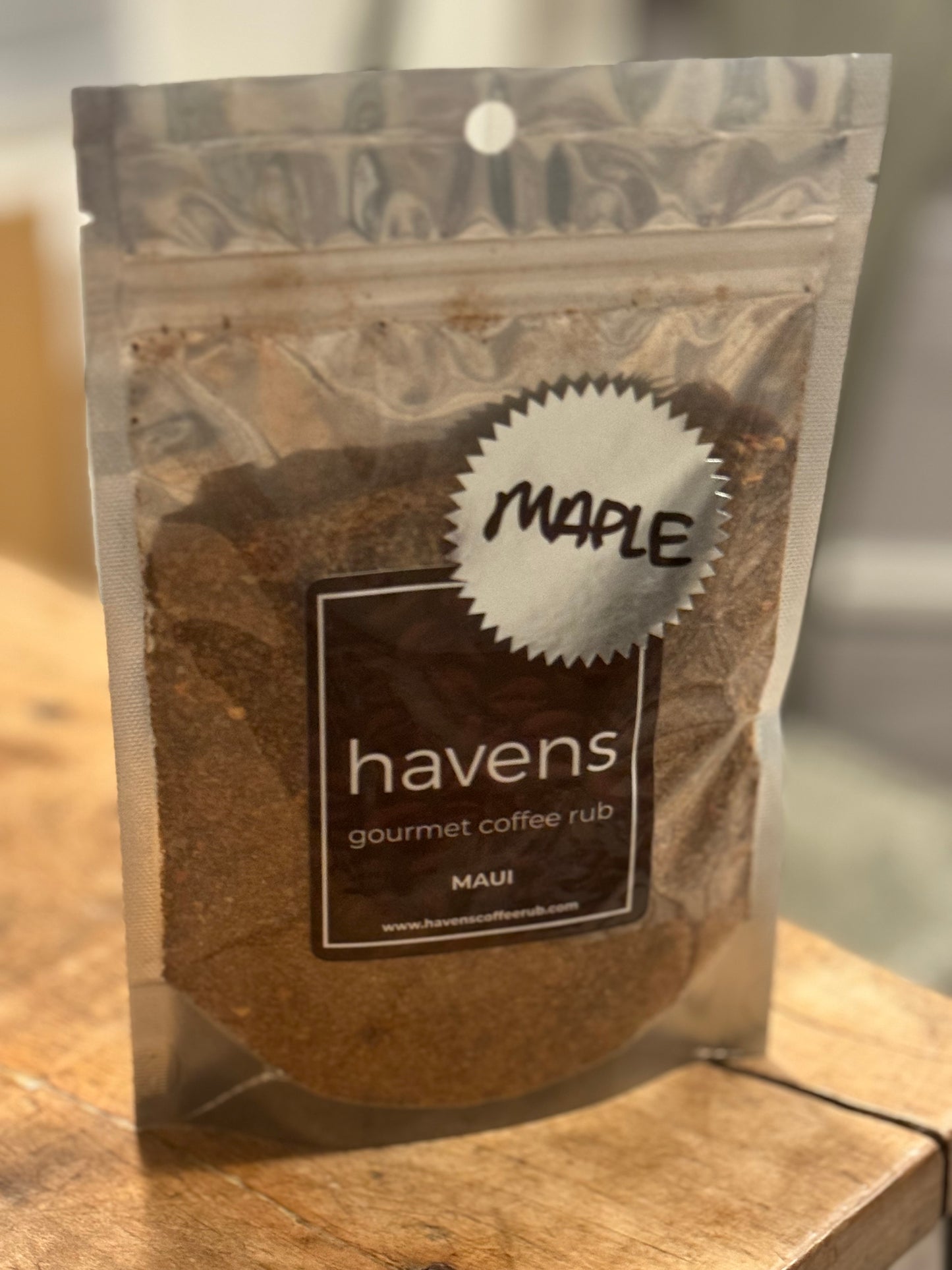 Maple Blend Havens Gourmet Coffee Rub, 6 oz bag