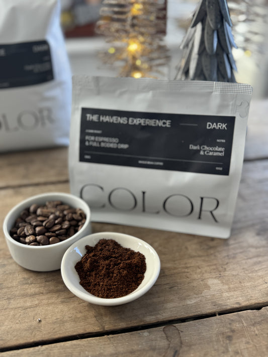 Color Coffee Dark Roast, Havens Experience 10oz