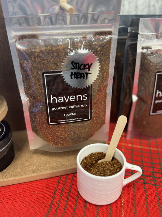 Sticky Heat 6oz Havens Gourmet Coffee Rub