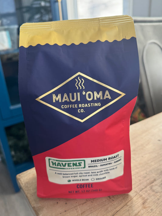 Dark Roast 12 oz. Maui ‘Oma Coffee, The Havens Experience