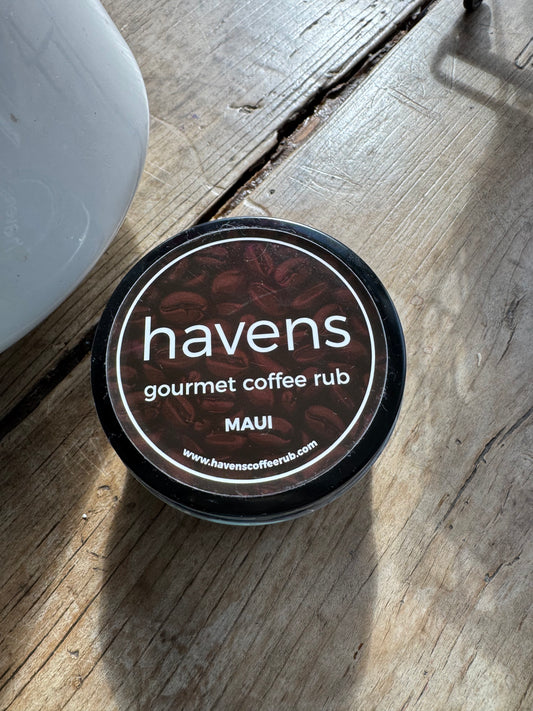 Set of 4 Maui Havens Gourmet Coffee Rub 5 oz Tin